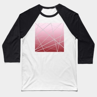 rose gold gradient with linear stripes pattern Baseball T-Shirt